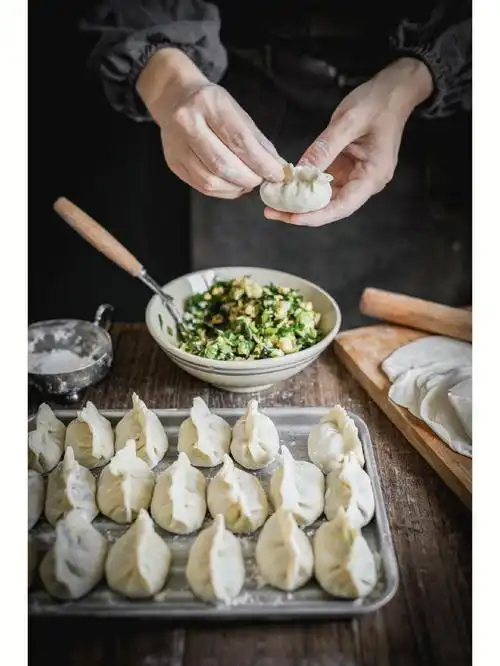 素馅都做一些不喜欢包韭菜鸡蛋馅饺子是真的#摄影构图技巧  #静物摄影