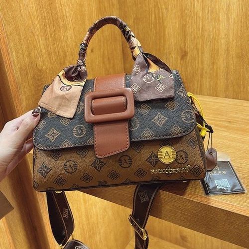 保罗安妮马鞍包包女大容量2023新款高级老花复古通用款女包