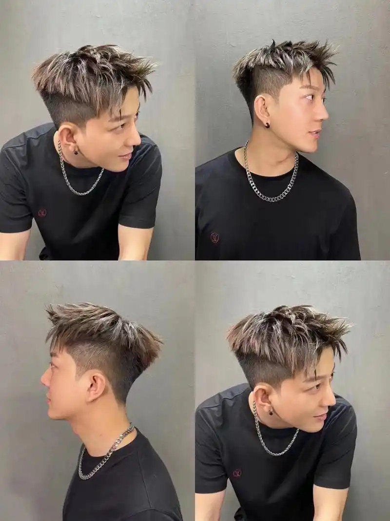 男生都可以尝试的短发,阳光清爽,凌乱前刺 千净清爽的短发发型女孩都