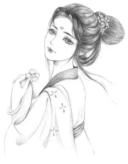 素描古风美人是怎么画出来的教程在此