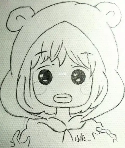 来啦6015新手临摹情侣动漫图教程——女版75