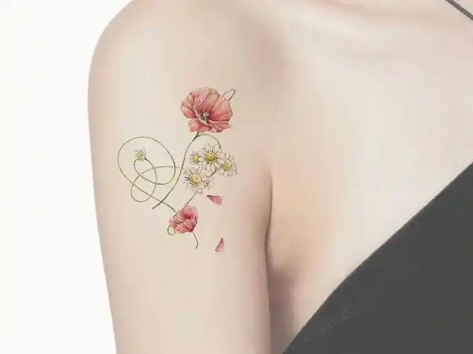 小清新纹身女孩子的纹身