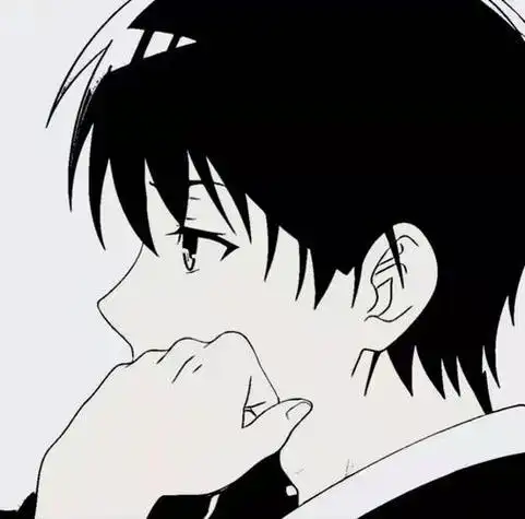 孤独的动漫头像男生头像黑白 动漫头像图片大全 -【爱个性】