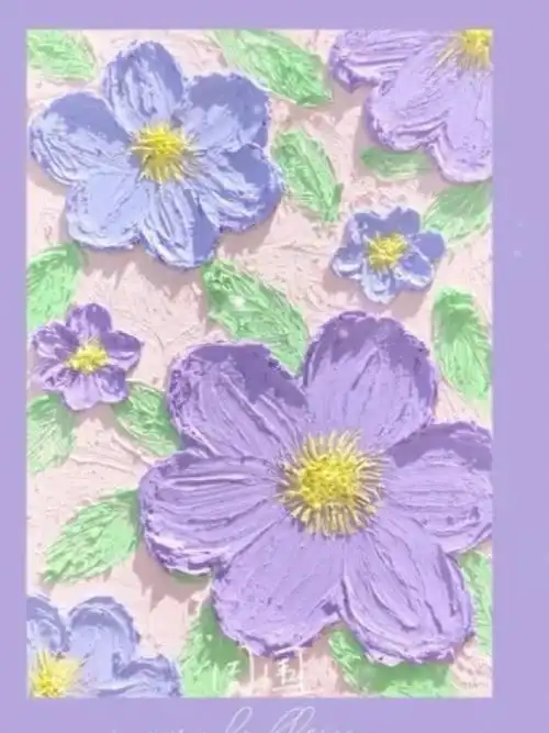 实在闲不住入手了鲁本斯的油画棒,当时看到这个紫色花花就很喜欢.