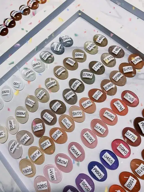 绝美美甲色板日本胶moriiee好多新色呀