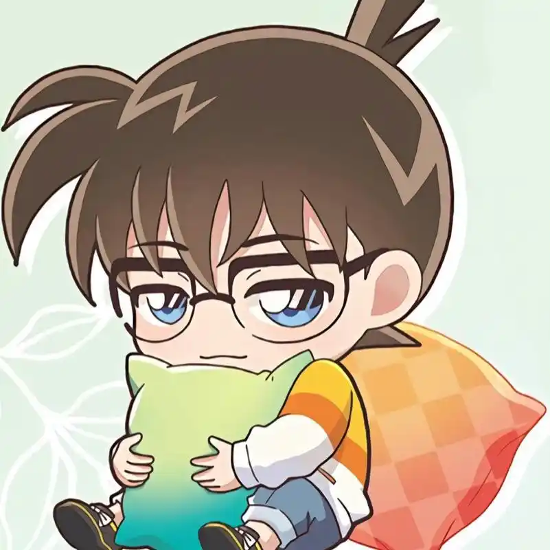 柯南大头q版头像降临,宅在家里的时候你喜欢的他们都在干嘛呢?