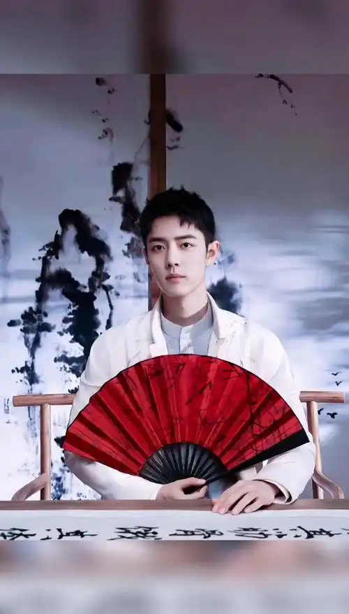 肖战#好喜欢这个国风美男子这把扇子真好看这也太帅了吧#肖战#堵揶