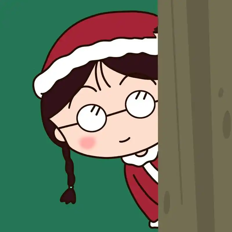 樱桃小丸子圣诞闺蜜头像