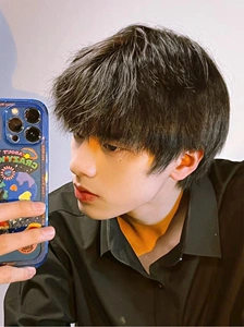 假发男短发日系正太少年感蓬松空气刘海短直发逼真自然无痕全头套