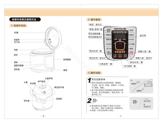 九阳压力煲jyy-50ys28说明书