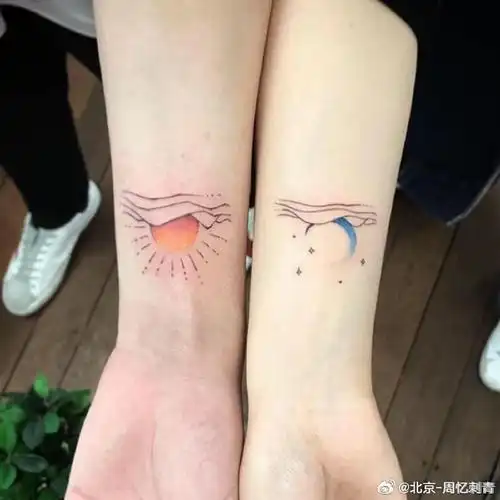 今日纹身图案分享小众情侣纹身#纹身分享##纹身设计##北京纹身店