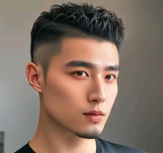 背头一直是成熟男士的代表发型,而两侧铲短的背头则更具时尚感.