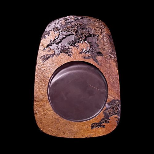 【孤品】国家非遗 工艺美术大师 梁焕明端砚《湖山畅叙》麻子坑肇庆