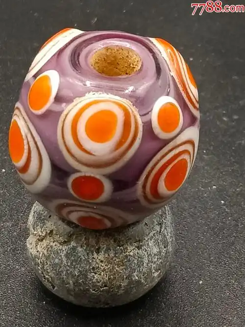 老琉璃蜻蜓眼_琉璃珠/球_图片鉴赏_收藏价值_7788青白瓷收藏