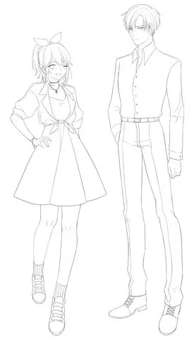 个人立绘正面一张