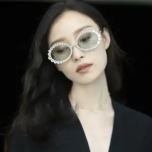 正品代购新品倪妮同款gucci古驰女士墨镜古奇水钻太阳眼镜gg0620s