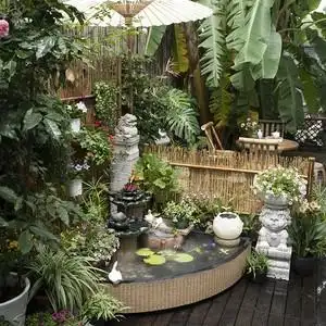 匠心坊新中式户外水系景观庭院流水造景鱼池花园摆件小院装饰水池