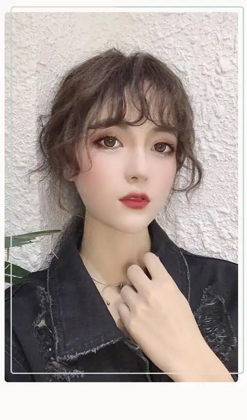 假发女羊毛卷刘海片真发制作蓬松自然隐形网红逼真假发片厂家批发