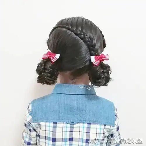 儿童短头发扎辫子怎样扎好看(幼儿园小女孩简单好看的扎头发方法)