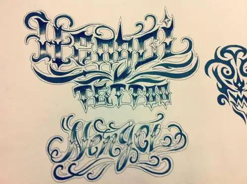 手稿作品(西海岸花体字)