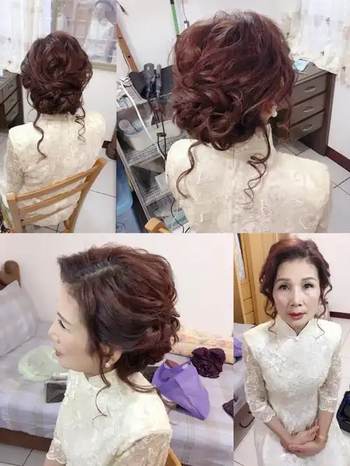 新娘妈妈发型如何打理?3款时尚高雅的包头,盘发妈妈造型推荐