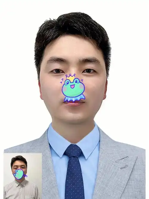 男生证件照ps修图西装模板