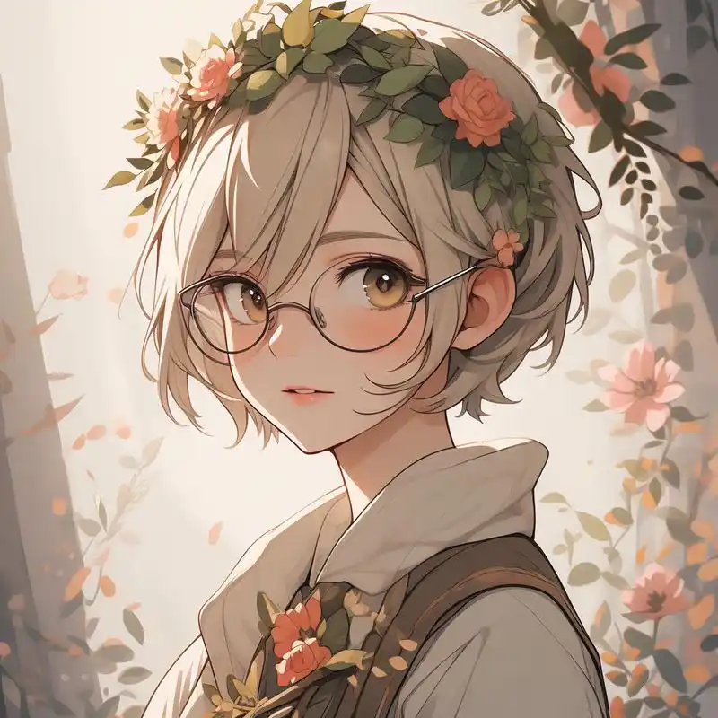 短发女孩戴眼镜头像97996900 短发女孩戴眼镜,俏皮又可爱