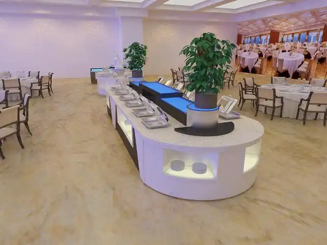 移动大理石自助餐台定制 自助餐台效果图|空间|景观设计|布菲自助餐台