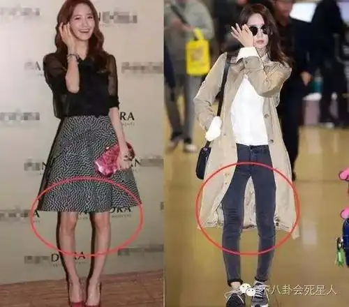 没有p图师加持的女明星,腿到底有多丑