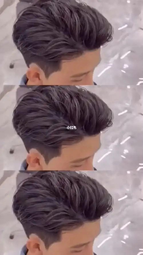 男生发型纹理烫摩根烫男士烫发