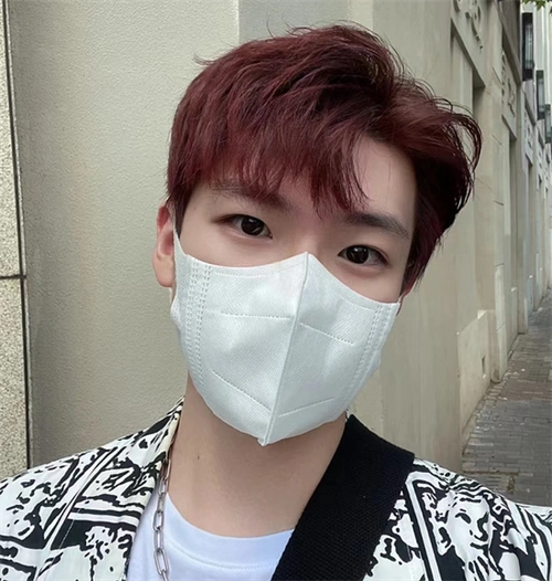 韩式男生染发范本 酒红色让你白三度_韩式男发 - 美发站