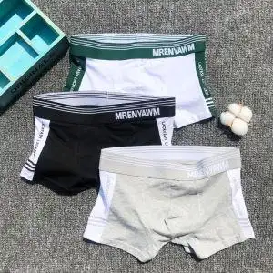 健康环保,超值4条装,穿合适的内裤~纯棉男士内裤男平角裤青年男生夏季