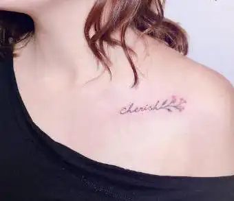 仙女系锁骨纹身又纯又欲5