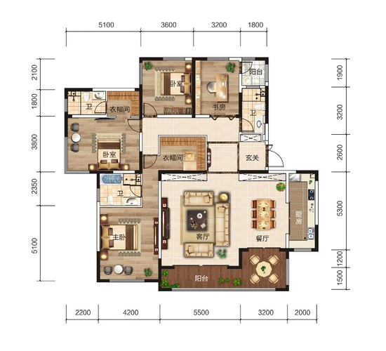 运城180㎡以上大平层合集,看看谁家是真的"终极置业"!_户型_空间_设计