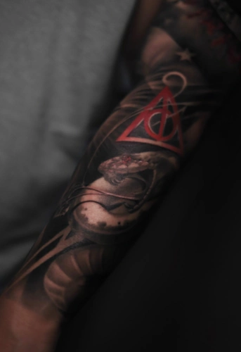 花臂纹身图案男生帅气超好看的花臂纹身