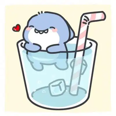 经典的夏日小鲨鱼卡通头像搞怪可爱小鲨鱼卡通壁纸