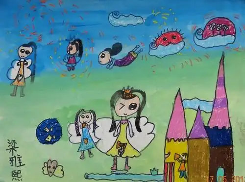 《我的梦》/少儿绘画作品/儿童画/网络美术馆_中国少儿美术教育网