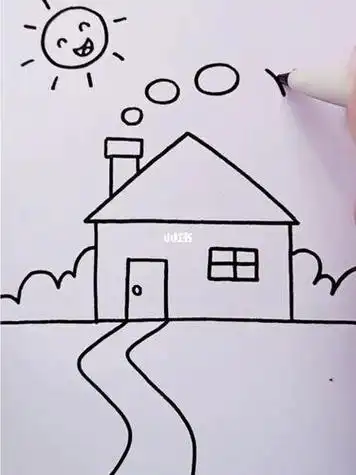幼儿简笔画舒适的家