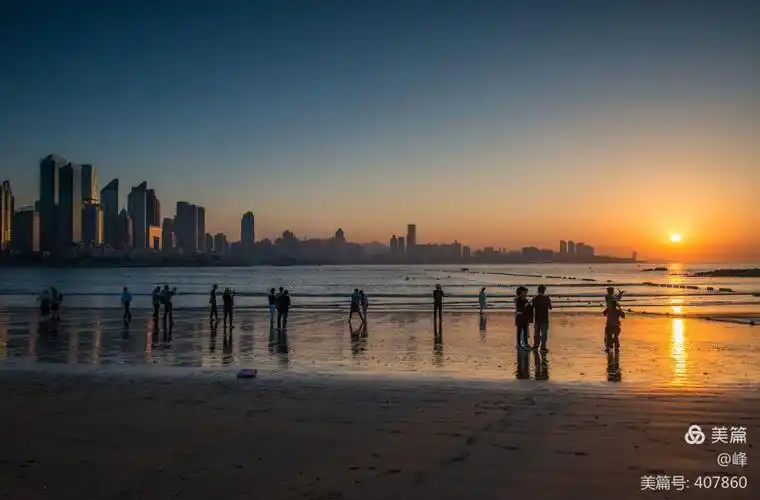 其它 青岛三浴海滨晨曦 写美篇 青岛第三海水浴场也叫山海天浴场,在