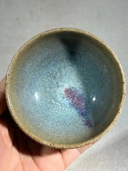 元-钧窑天青釉泡泡盏