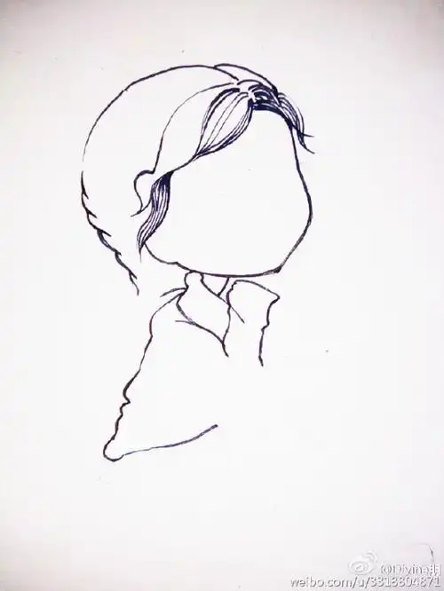 金泰妍简笔画素描