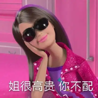 姐很高贵你不配 - 斗图表情包 - 爱逗图