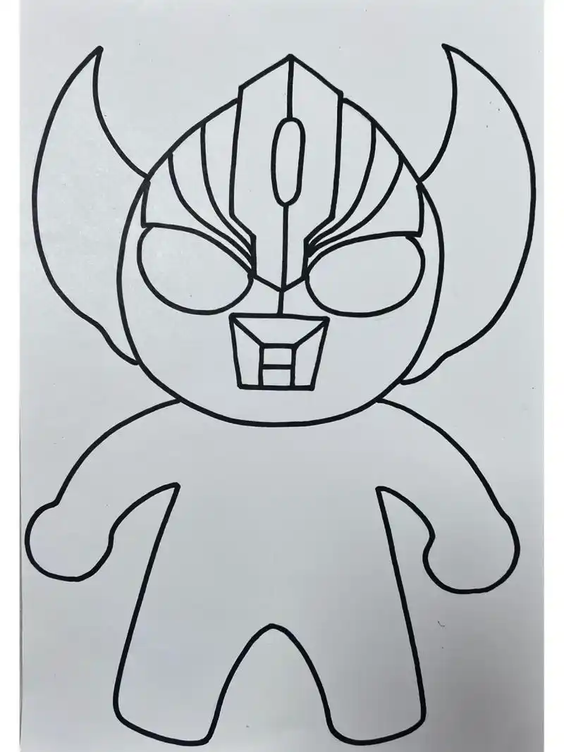 儿童创意绘画《奥特曼》  儿童创意绘画5-7岁