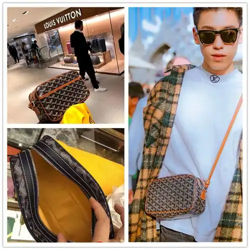 单肩 斜挎包 手提包_代购潮牌g家相机包吴亦凡同款单肩斜挎包狗牙真皮