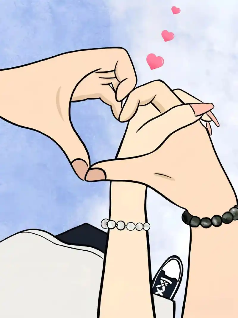 💑情侣比心拍照姿势大放送!