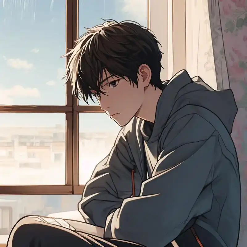 96动漫风孤独男生头像集锦