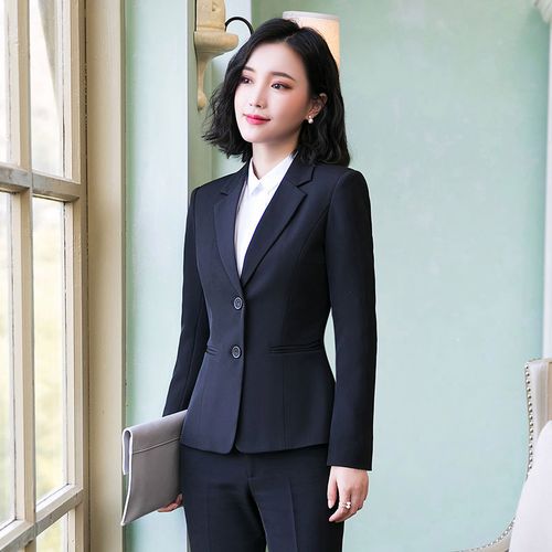 单件/套装 女职业装套装女小西服西装套装气质外套正装面试工作服