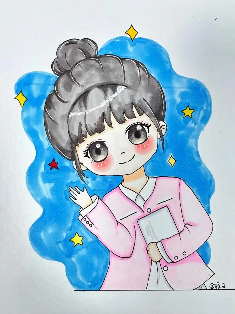 零基础学画画 #动漫人物绘画 #二次元 - 抖音