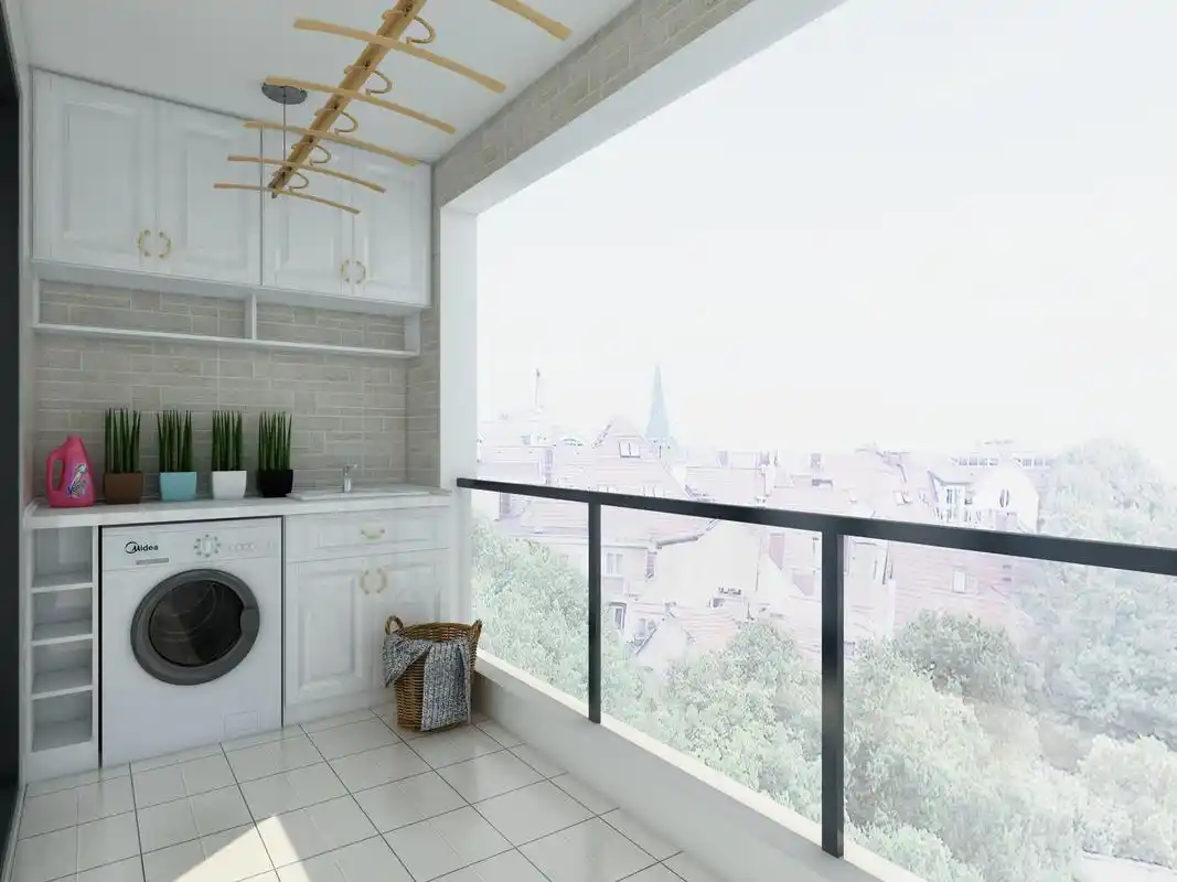 北欧四居装修阳台欣赏图_齐家网装修效果图