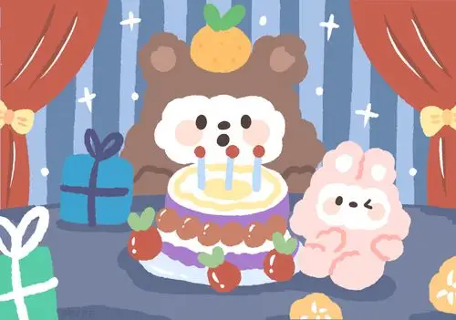 一组可爱的ipad/电脑壁纸 插画壁纸无水印